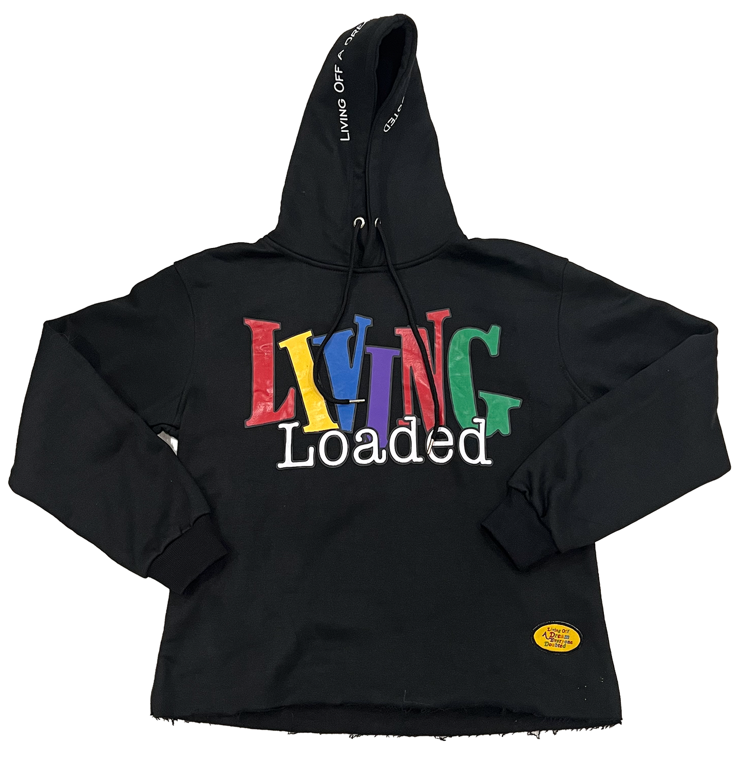 Living Loaded Frayed Hoodie