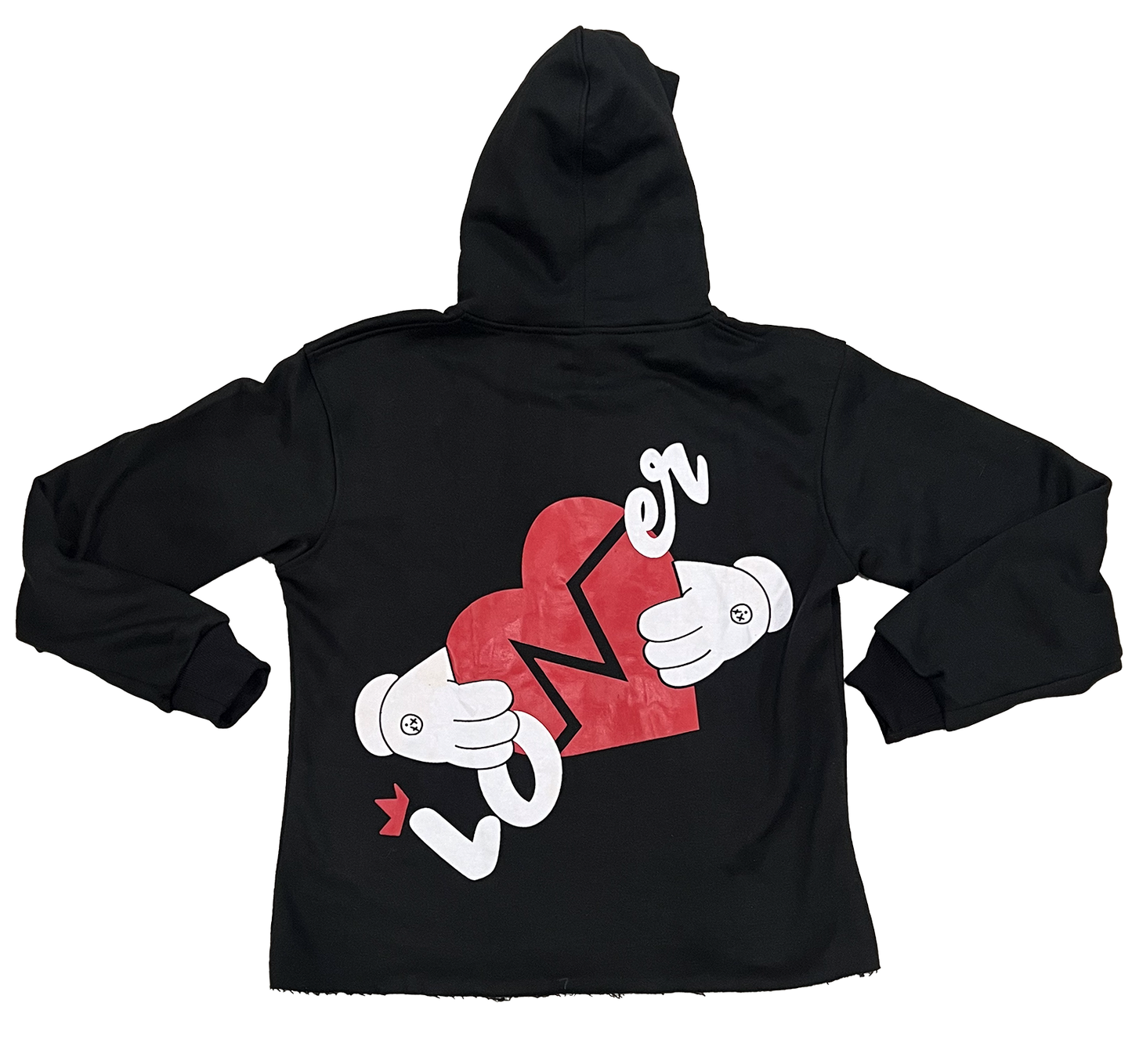 Living Loaded Frayed Hoodie